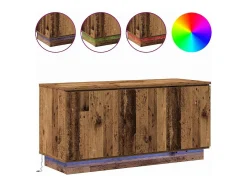 Mueble de TV con LED Madera Vieja 100 x 38 x 49 cm