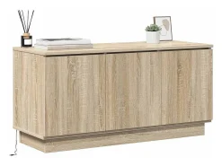 Mueble de TV con LED Roble Sonoma 100 x 38 x 49 cm