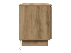 Mueble de TV con LED Roble artisan 100 x 38 x 49 cm