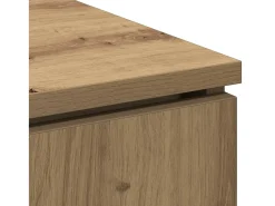 Mueble de TV con LED Roble artisan 100 x 38 x 49 cm
