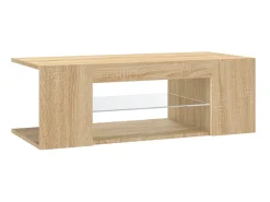 Mueble de TV con luces LED roble Sonoma 90x39x30 cm ES42764