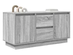 Mueble de TV con luces LED Sonoma gris 100x41x50 cm