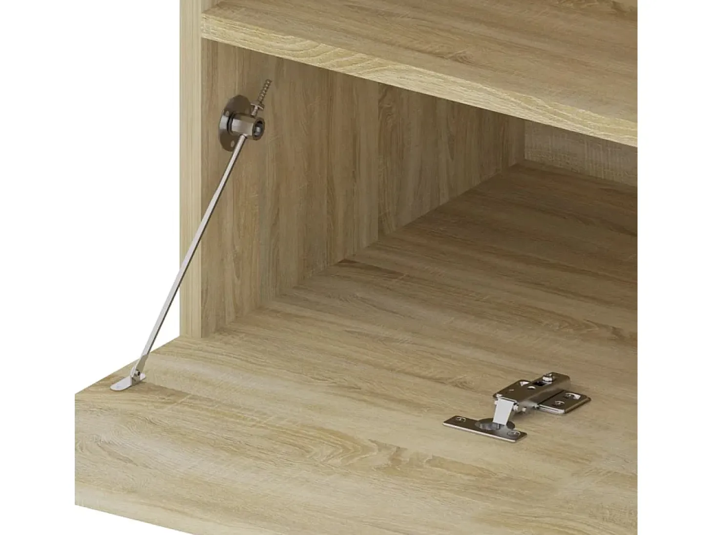 Mueble de TV con luces LED roble Sonoma 75x35x40 cm