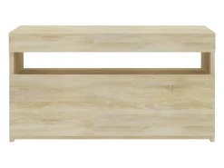Mueble de TV con luces LED roble Sonoma 75x35x40 cm