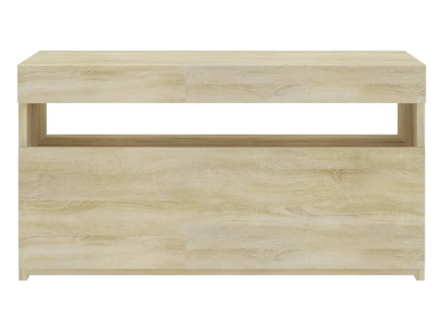 Mueble de TV con luces LED roble Sonoma 75x35x40 cm