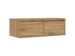 Mueble de TV con luces LED roble artisan 75x35,5x25 cm