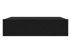 Mueble de TV con luces LED Roble Negro 60x35x15,5 cm