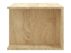 Mueble de TV con luces LED roble Sonoma 90x39x30 cm