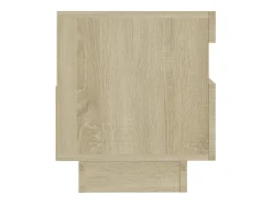 Mueble de TV con luces LED roble Sonoma 80x35x40 cm
