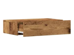 Mueble de TV con luces LED envejecida 60x35x15,5 cm