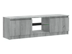 Mueble de TV con luces LED gris Sonoma 120x30x35,5 cm
