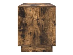 Mueble de TV con luces LED roble ahumado 100x41x50 cm
