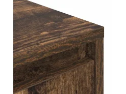 Mueble de TV con luces LED roble ahumado 100x41x50 cm