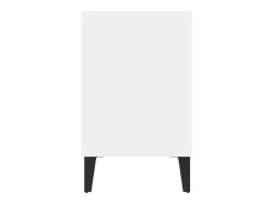 Mueble de TV con patas de metal blanco 103,5x30x50 cm