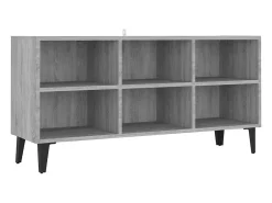 Mueble de TV con patas de metal gris Sonoma 103,5x30x50 cm