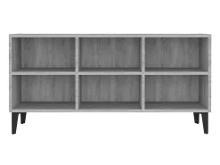 Mueble de TV con patas de metal gris Sonoma 103,5x30x50 cm