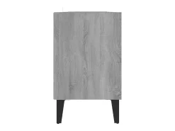 Mueble de TV con patas de metal gris Sonoma 103,5x30x50 cm