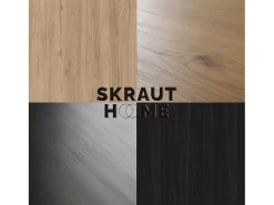 Mueble de TV con patas "Naturale" con patas , Roble/Negro, Nórdico, 140x40x53cm