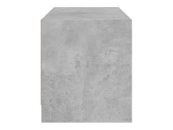 Mueble de TV con puertas de vidrio gris hormigón 68x37x42 cm