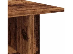 Mueble de TV con ruedas madera ingeniería envejecida 80x40x45cm