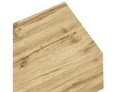 Mueble de TV de 200 cm con 3 puertas y 3 compartimentos abiertos, color natural - para salón