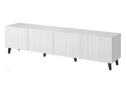 Mueble de TV de diseño Gustave 200 cm blanco