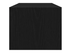 Mueble de TV de madera de roble negro 80x31x25,5 cm
