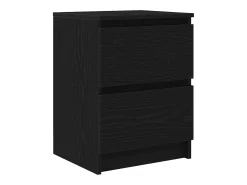 Mueble de TV de madera de ingeniería negro 40x35x54 cm