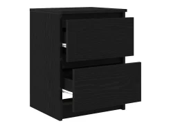 Mueble de TV de madera de ingeniería negro 40x35x54 cm