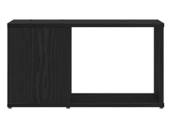 Mueble de TV de madera de roble negro 60x24x32 cm