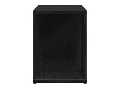 Mueble de TV de madera de roble negro 60x24x32 cm