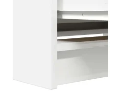 Mueble de TV de madera de ingeniería blanco 80x35x54 cm