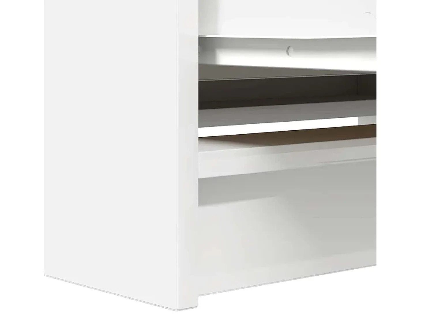 Mueble de TV de madera de ingeniería blanco 80x35x54 cm