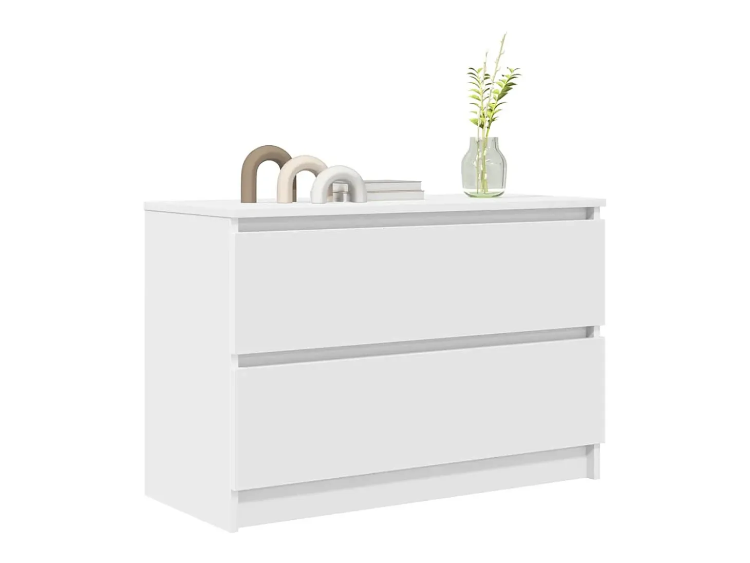 Mueble de TV de madera de ingeniería blanco 80x35x54 cm