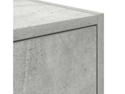 Mueble de TV de madera de ingeniería gris hormigón 80x31x25,5cm