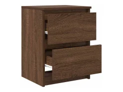 Mueble de TV de madera de roble marrón 40x35x54 cm