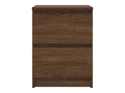 Mueble de TV de madera de roble marrón 40x35x54 cm