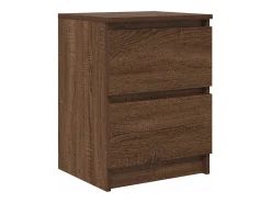 Mueble de TV de madera de roble marrón 40x35x54 cm
