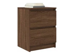 Mueble de TV de madera de roble marrón 40x35x54 cm