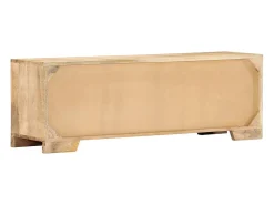 Mueble de TV de madera maciza de mango 120x30x40 cm
