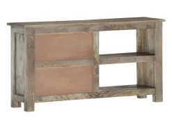 Mueble de TV de madera maciza de mango 100x30x55 cm