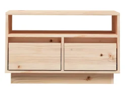 Mueble de TV de madera maciza de pino 60x35x37 cm