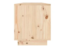 Mueble de TV de madera maciza de pino 110,5x34x40 cm