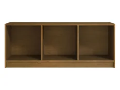 Mueble de TV de madera maciza pino marrón miel 104x33x41 cm