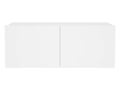 Mueble de TV de pared con luces LED blanco 80x35x31 cm