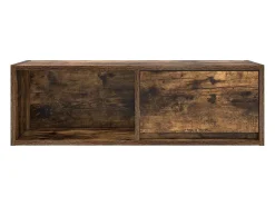 Mueble de TV de roble ahumado 80x31x25,5cm Madera de ingeniería
