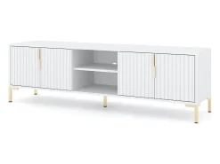 Mueble de TV Flinn 4D 165 cm Blanco