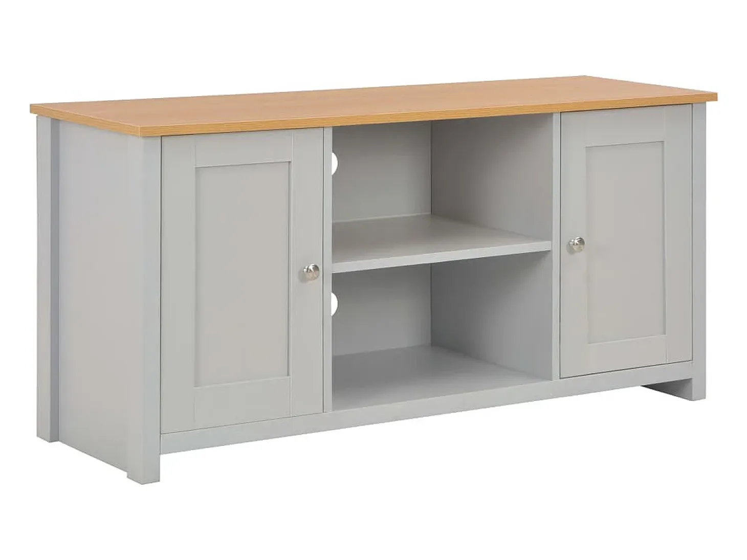 Mueble de TV gris 120x39x58 cm