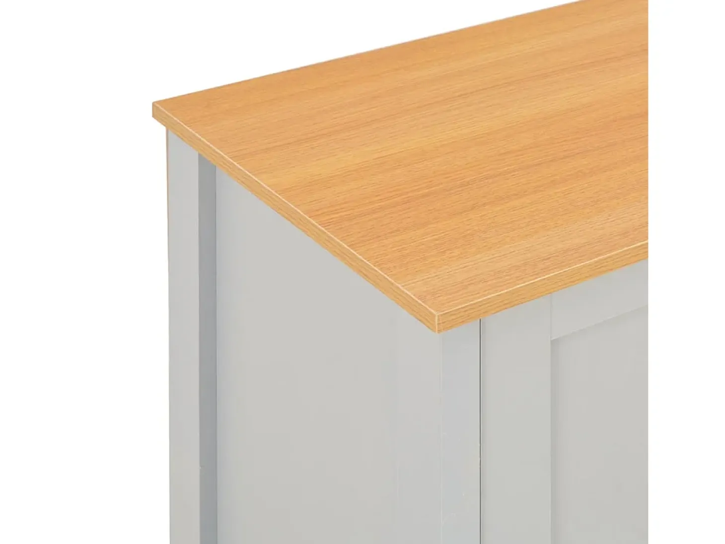 Mueble de TV gris 120x39x58 cm