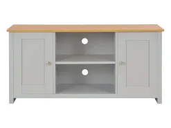 Mueble de TV gris 120x39x58 cm